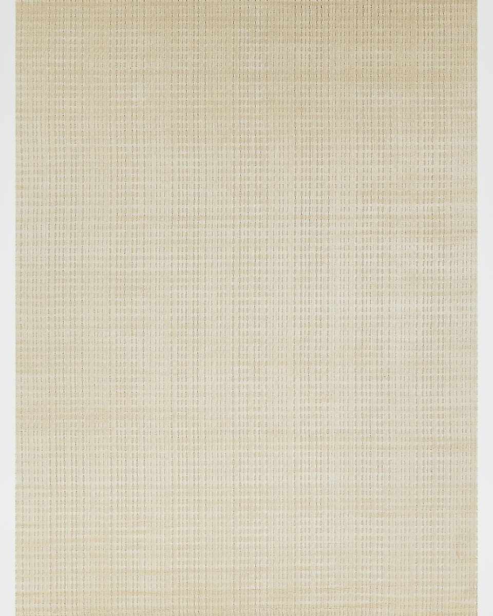 Cabrini Hand-Loomed Beige Rug, 6' x 9'